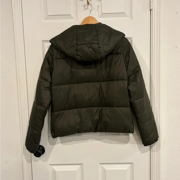 Alp-N-Rock Olive Hooded Puffer Jacket | Quilted Winter Coat | Size L - Picture 6 of 7